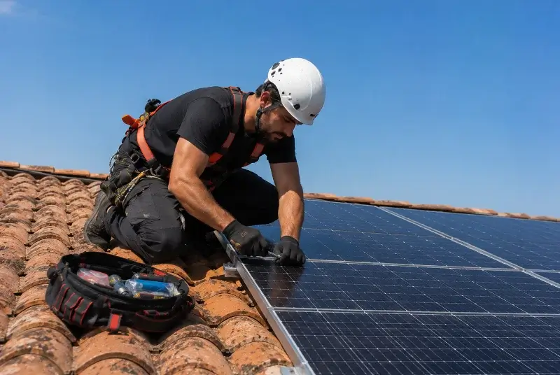 Maintenance et monitoring de panneaux solaires à Illiat