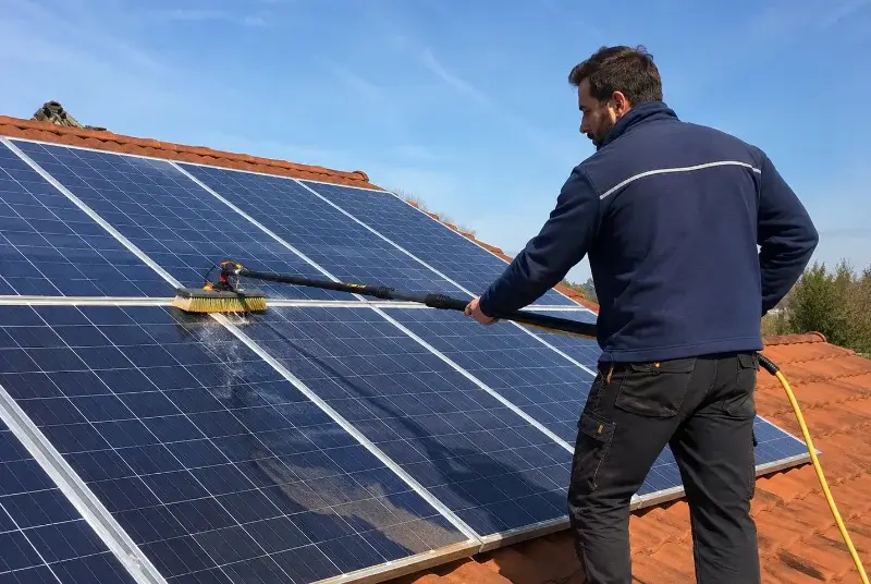 Nettoyage et entretien de panneaux solaires à Illiat